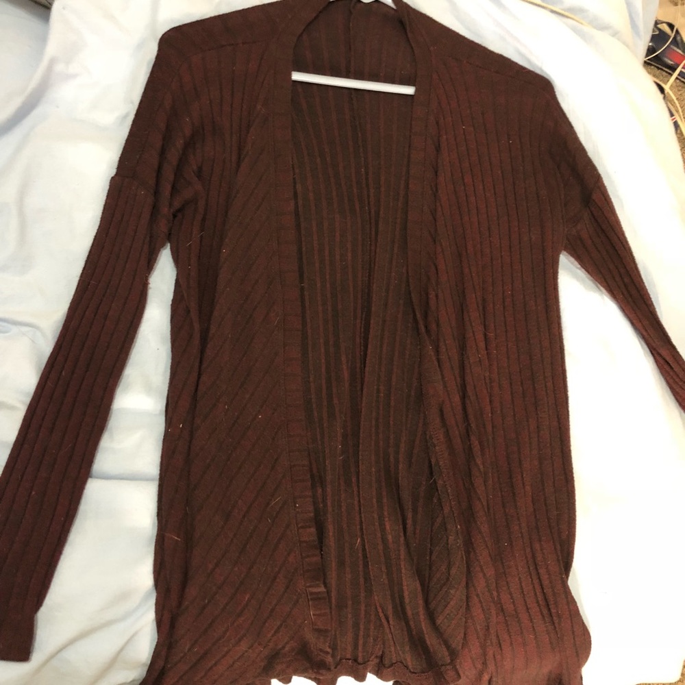 Maroon cardigan